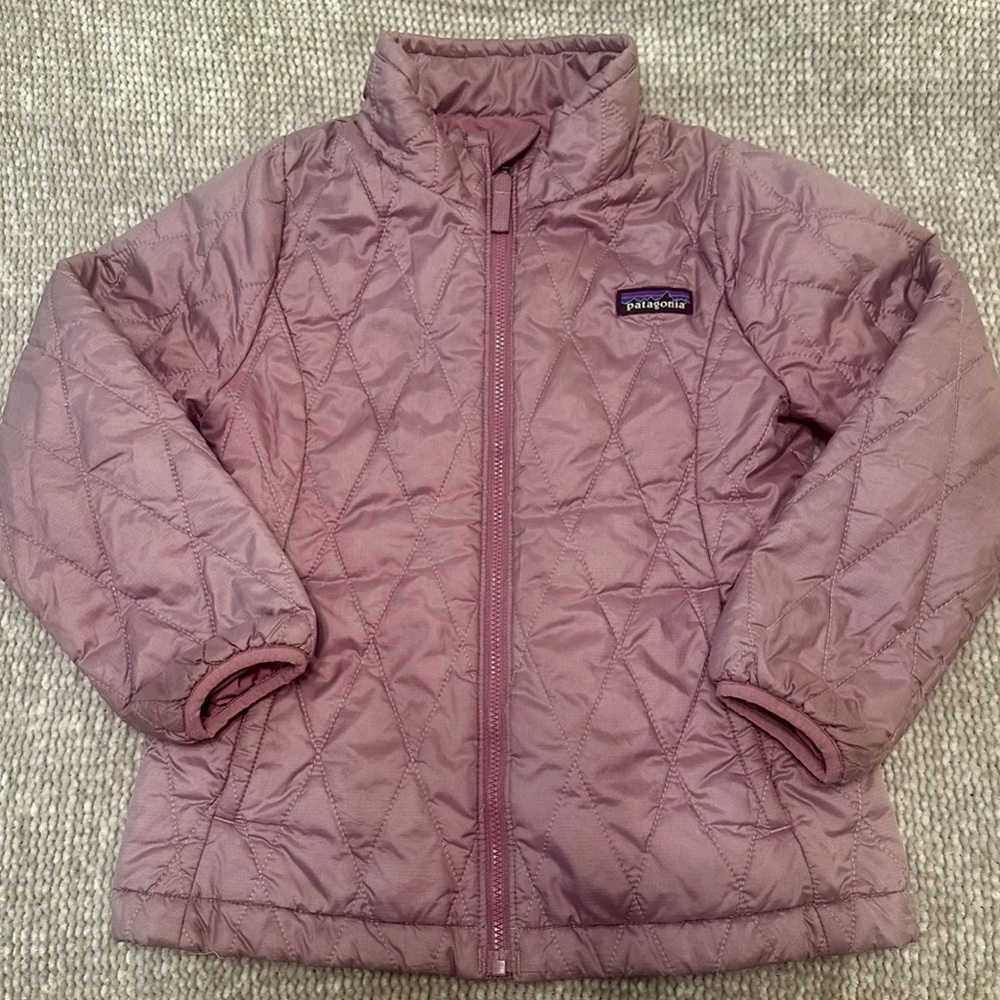 Patagonia Kids Nano Puff Jacket Lavender Sz 5-6